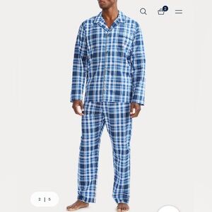 Polo Ralph Lauren Blue and White Plaid Pajamas